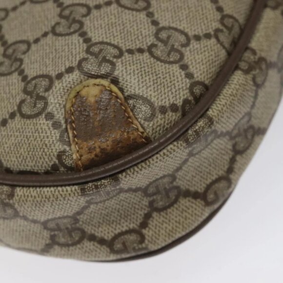 GUCCI GG Supreme Web Sherry Line Shoulder Bag PVC Beige 89 02 066 Auth EC117 - Picture 2 of 15